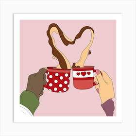 Coffee Date Art Print