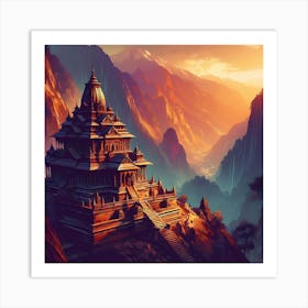 Mountain Temple 7 1 Art Print