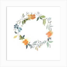 Floral Wreath Art Print