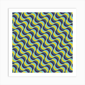 Colorful Retro Pattern 18 Art Print