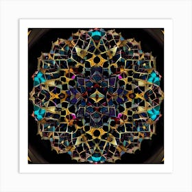 Abstract Mandala Art Print