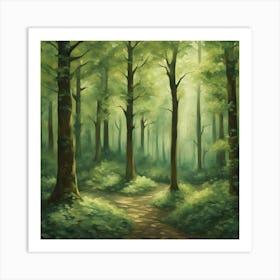 Forest Path 7 Art Print