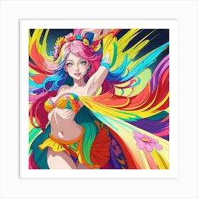 Rainbow Girl 1 Art Print