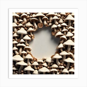 Mushroom Circle Art Print