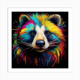 Badger Impression Art Print