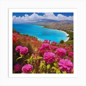 Hawaiian beautiful Flowers Art Print