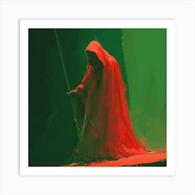 Red Cloak Art Print