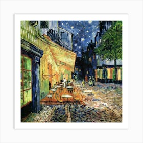 Cafe Terrace At Night, Van Gogh Art Print