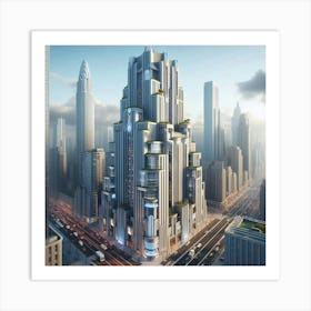 Dubai Skyscraper Art Print