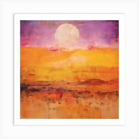 Desert - Abstract Painting 2 Art Print