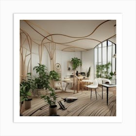 Office Space In Paris Art Print