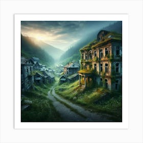 Abandoned Village 3 Art Print