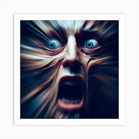 Scary Face 2 Art Print