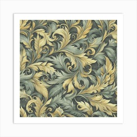 Floral Wallpaper William Morris Art Print