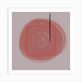 Red and Round Art Print