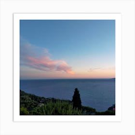 Sunset Over The Sea Art Print