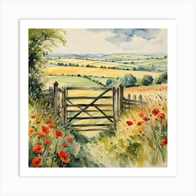 the old gate Art Print