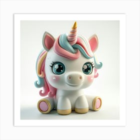 Cute Unicorn 849 Art Print