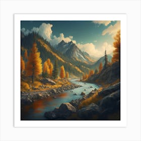 Autumn Landscape 2 Art Print