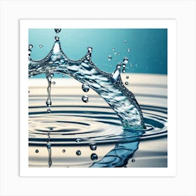 Water Splash 4 Art Print