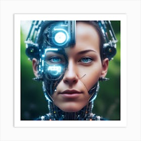 Futuristic Woman 1 Art Print