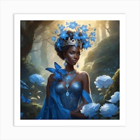 Blue Tiara Art Print