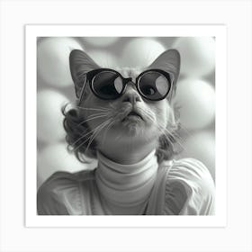 Cat in Style 3 Art Print