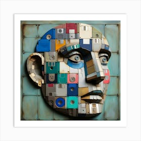 Floppy Disk Head Art Print