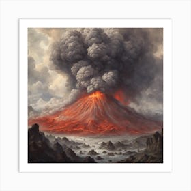 Lava Eruption Art Print