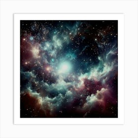 Nebula In Space Art Print