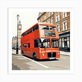 London Bus Art Print 2 2 Art Print