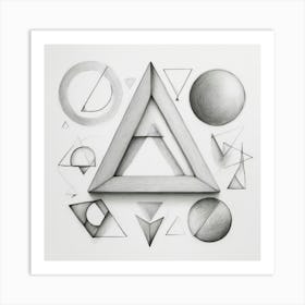 Geometric Shapes Art Print