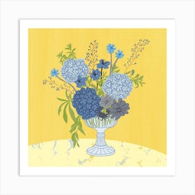 Flowers For Cancer Square Art Print