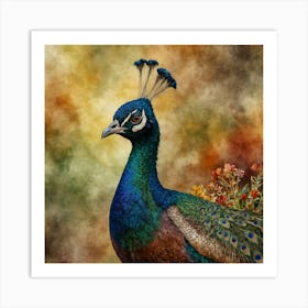 Peacock 4 Art Print