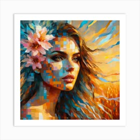 Portrait Artwork 61 Art Print