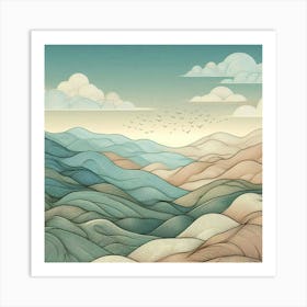 A delicate landscape 1 Art Print