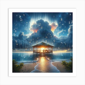 Music On The Beach Art Print