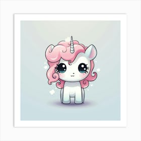 Cute Unicorn 344 Art Print