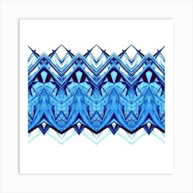 Abstract Blue pattern background Art Print