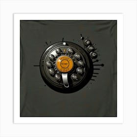 Default Retro Rotary Dial Tshirt 0 Art Print