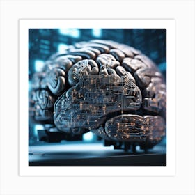 Artificial Brain 45 Art Print