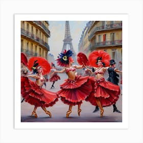 Paris Dancers Art Print