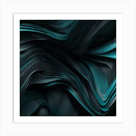 Abstract Flowing Liquid Art Print