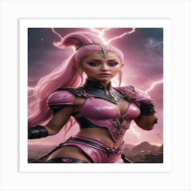 Pink Warrior Art Print