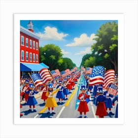 Parade Of Patriots Art Print