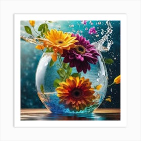 Flowers In A Bowl Art Print