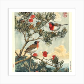 Birds. The Poem Of The Fluttering Seasons [鳥たち: 羽ばたく季節の詩] (XI) Art Print