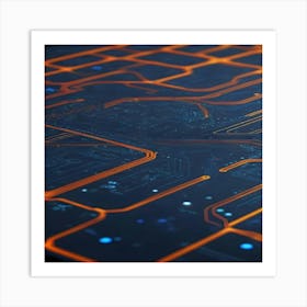 Circuit Board 2 Art Print