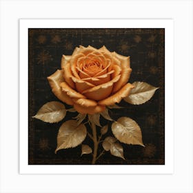 Golden Rose of Match Art Print