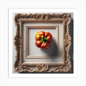 Red Pepper In A Frame 1 Art Print